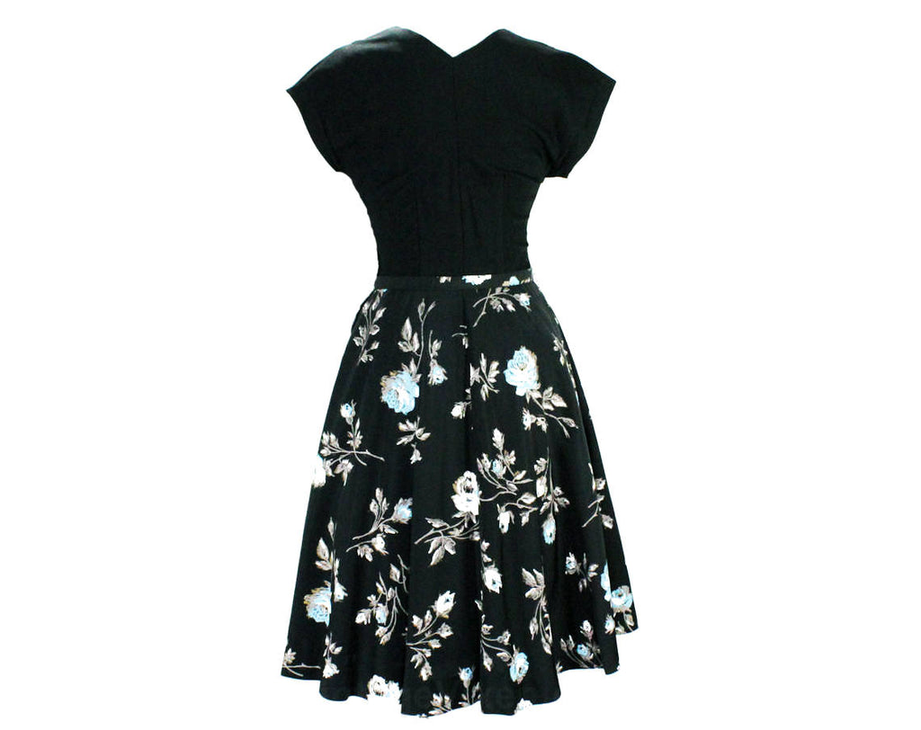 Size 8 Gorgeous 1950s Dress - Mid Century 50s Glamour - Black Fitted B Vintage Vixen Clothing Size 8 Gorgeous 1950s Dress - Mid Century 50s Glamour - Black Fitted B Vintage Vixen Clothing