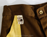 Child Size 10 1940s Cowboy Pants - Boys 40s 50s Western Trousers with Fringe Chap Panels - Rodeo Horse Wrangler Dress-Up Play - Waist 25-29
