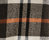 Men's Medium 1960s Brown Plaid Jacket - Working Man Lumberjack - Rustic Fall Autumn 60s Outerwear - 1960's College Man Label - Chest 44