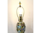 1930s Jazz Orchestra Lamp - Marvelous Musician Music Novelty Scene 30s 40s Art Deco - Pastel Pink Blue Yellow Ceramic & Asian Wood Base