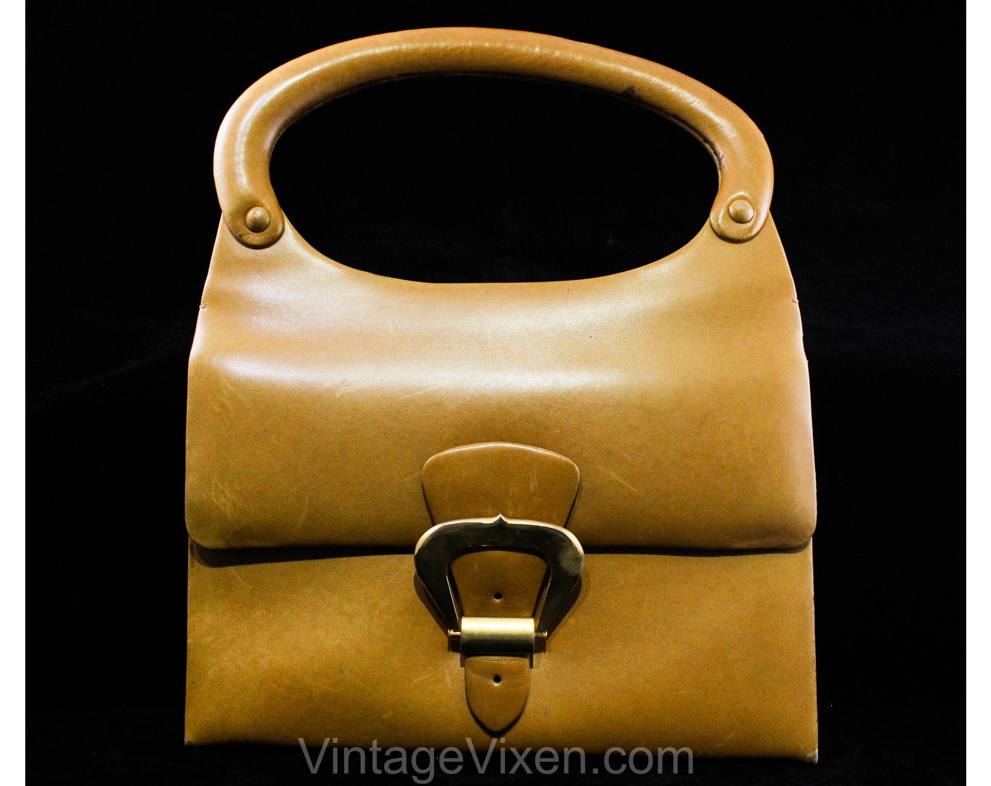 Delvaux Vintage Handbag Model Brillant in Smooth Brown Leather 