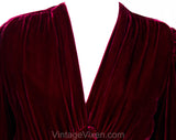 Size 8 1930s Evening Coat - Orchid Purple Velvet Opera Coat with Lilac Pink Satin Lining - Authentic 30s 40s Formal Redingote - Bust 37.5
