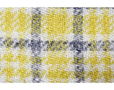 Posh 60s Plaid Bag with Extra Fabric - 1960s Custom Resort Yellow & White Preppy Purse - 60s Spring Preppie Handbag - Triminghams Bermuda