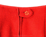 Size 000 Red Tweed Skirt - 1960s Nubby Flecked Office Wear - XXXS 60s Secretary Style Junior Petite Separates - Waist 21 - NWT Deadstock