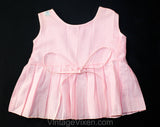 3T Girls 1950s Pink Gingham Dress - Charming Toddler Planting Flowers 60s Summer Tunic Top - Pastel Blue Green - How Does Your Garden Grow