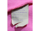FINAL SALE Girl's Size 14 Polo Shirt - Pink Cotton Striped 1960s Teen Girls Top - Deadstock Summer Childrens Casual 60s Short-Sleeve