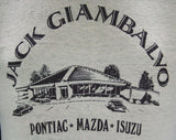 Car Dealer T Shirt - Men's Size Small - 1980s Mens Retro Tee - Jack Giambalvo - Pontiac - Mazda - Isuzu - Short Sleeved - Chest 38 - 41539