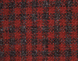 Size 10 Tweed Suit - 1950s Brick Red & Charcoal Gray Tailored Medium Jacket and Skirt - Maroon Checked Wool - Late 50s Early 60s - Waist 28
