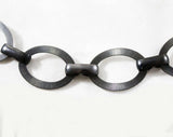 Antiqued Silver Chain Link Belt - Size 6 to 14 - Small Medium Large - Chic Modernist 1960s Design - Pewter Gray Metal - Deadstock Chainlink
