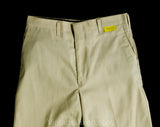 1950s Boy's Khaki Pants - Child Size 12 Beige Tan 50s 60s Cotton Trousers - Preppy Style Boys Dress Pant - Unworn NOS Deadstock - Waist 25