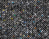 XL 1960s Office Dress - Size 16 Tailored Black & White Tweed with Rainbow Flecks - Sleeveless 50s 60s Secretary Chic with Pockets - Bust 43