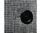 Size 6 Tweed Suit - 1970s Black & White Jacket and Skirt with Equestrian Styling - Classic Evan-Picone - Sophisticated - Bust 34 - 38702