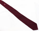 50s Maroon Sharkskin Tie - 1950s Dark Red MCM Skinny Necktie - Mid Century Modern 50's - Geometric Rectangles Pattern Brocade - Donegal