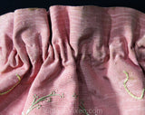 1900s Arts & Crafts Pink Moire Purse - Authentic Antique Drawstring Bag - Hand Embroidered Laurel Wreath - Regency Style 1900s Does 1800s