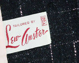 Size 10 1950s Suit - Charcoal Black & Pink Fleck Tweed 50s Jacket Skirt with Two Tone Buttons - Medium Mid Century Office Wear - Waist 27.5