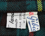 1950s Girl's 5T Plaid Skirt - Size 5 Childs Tartan Wool Pleated Schoolgirl Skirt from Italy - Fall Autumn Winter - Red Green Yellow