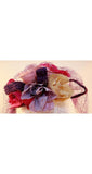 40s Hat - Wonderful 1940s Purple Veiled Millinery with Floral Nosegay & Netting - Charming Spring Flowers - 40's World War II Era with Veil