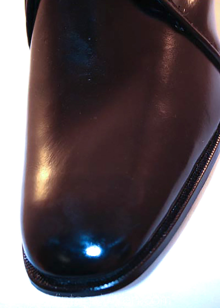 Size 8 Men's Shoes - 1960s Mod Black Patent Mens Dress Shoe - 60s Mid ...