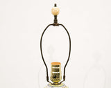 1930s Jazz Orchestra Lamp - Marvelous Musician Music Novelty Scene 30s 40s Art Deco - Pastel Pink Blue Yellow Ceramic & Asian Wood Base