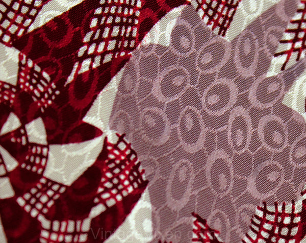 40s Mens Tie - Spider Webs Novelty Print 1940s Silk Necktie 