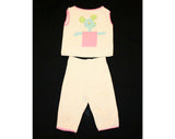 50s Mouse in Pocket Pant Set - Size 4 - Girls - Summer - Childrens - 1950s Outfit - Sleeveless Shirt & Pants - Cotton - Pastels - 41998