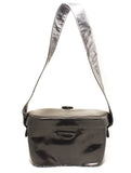 1930s 40s Shoulder Bag - Rare Patent Leather Binocular Purse - Kidney Bean Shaped Binoculars Style 30s Handbag - Glossy Black 1940s Leather