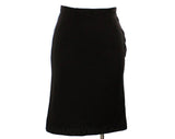 Size 2 Designer Dress - 1950s Marilyn Black Wool Two-Piece Dress - Sexy 50s Lolita Sweater Girl Top & Pencil Skirt - Luisa Spagnoli Italy