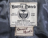 1950s Boy's Wool Coat - Child Size 6 Gray Harris Tweed Overcoat - 50s London Children's Shop - Fall Winter Classic Little Gent - Chest 29