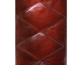 Size 5 Mod 60s Boots - Burnt Orange Waterproof Vinyl - 1960s Street Style - Diamond Pattern - Fleece Lined - Unworn - Deadstock - 43151-2