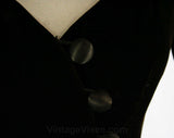 Size 10 Designer Velvet Dress - Chocolate Brown Fitted Cocktail - 1980s Arnold Scaasi - Short Sleeved - Sexy Asymmetric Fitted - Bust 35.5