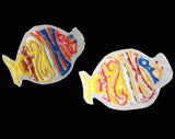 Phish Band Patch - Early 1990s Rocker - Funk Rock Folk Pop Alternative Genre - Tropical Fish Shaped Alt Music Rainbow Applique for Jacket