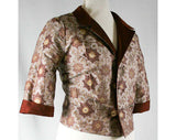 Size 8 Autumn Suit - 1950s Rust Brown Silk Suit with Reversible Jacket, Matching Shell & Skirt - 50s 60s - Bust 38.5 - Waist 27 - 40485-1