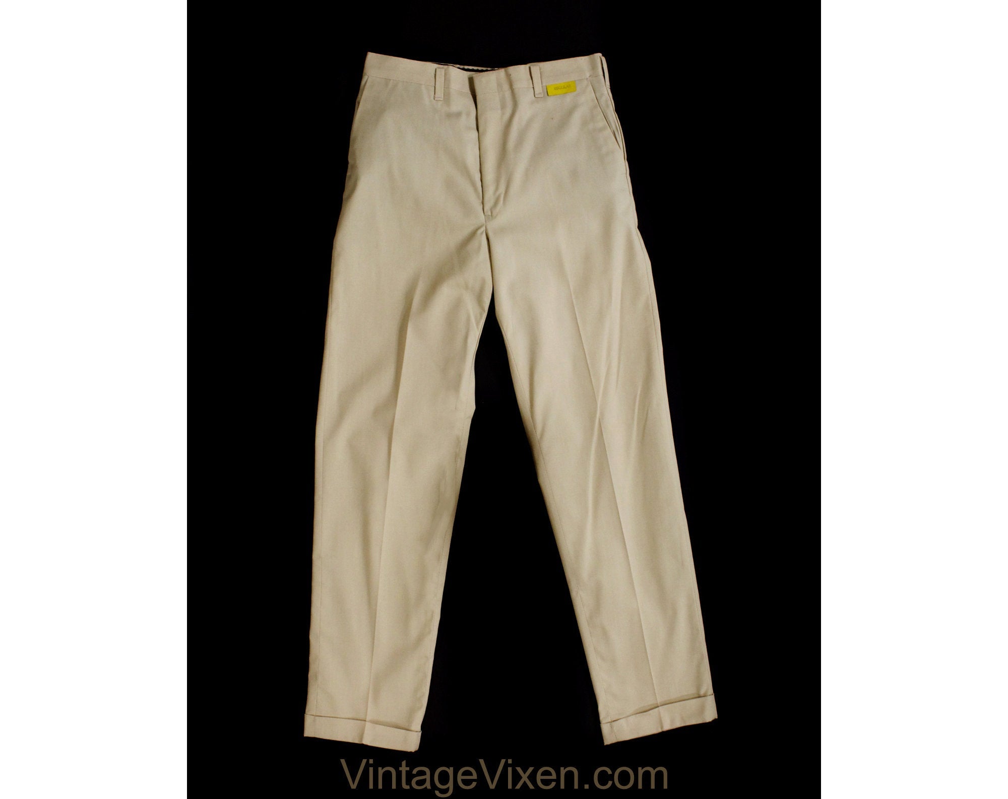 50-60s France Vintage Cotton Pique Trousers |