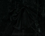 Size 2 Strapless Dress - 1950s Inspired Black Satin & Lace Cocktail - XS Sexy Boned Bodice - Flounced Full Skirt - 1980s 1990s - Bust 32.5