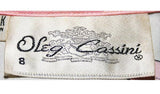 Size 6 Designer Shirt - 1960s Oleg Cassini Suns & Eagles Scarf Print Silk Top - Posh High End Haute Style 60s NOS Deadstock - Bust 34.5