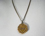 ca. 1914 Antique 1910s Pendant Necklace - Arion Club Musical Contest Winner - First Prize Vocal Solo Gold Music Award - Milwaukee Wisconsin
