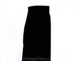 Size 10 Black Velvet Skirt - YSL Designer Formal Ankle Length - Winter Yves St Laurent Rive Gauche France - Medium - Waist 29 - Beautiful!