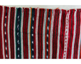 Large Men's 1940s Western Gaucho Pants - Late 40s 50s Mens Cowboy Trousers - Like Chimayo Saltillo Handwoven Cotton - Red Green Blue Stripes