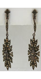Splendid 1910s Sterling and Marcasite Necklace & Earrings - Titanic Era - Demi-Parure - Silver - Pendant - Antique - Victorian Style - 34040