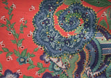 Size 4 Designer Dress - 1960s Floral Eyelet Sheath by Geoffrey Beene - Coral & Blue Cotton Shift Dress - Spring - Summer - Bust 34 - 37937-1