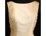Size 4 Wedding Dress - Glamorous 1950s Silk Bombshell Bridal Gown with Exquisite Beadwork - Small Fitted Gown - NWT - Bust 34.5 - 31788