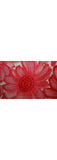 1950s Vintage Apron - Size Small Brilliant Red Daisies Cotton Floral - Cottage Style 50s House Wife Daisy Half Apron - Mint Condition