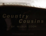 Size 9 Brown Shoes - Unworn 60s Platform - 1960s Mod Leather Pumps - Rounded Toe - Top Stitching - Wedge Heel - NOS 60's Deadstock - 9W Wide