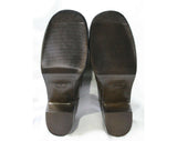 Size 5 Black & Brown 60s Boots - Waterproof Rubber - Sophisticated 1960s Street Style - Color Block - Lined - Unworn - Deadstock - 43293-3