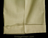 1950s Boy's Khaki Pants - Child Size 12 Beige Tan 50s 60s Cotton Trousers - Preppy Style Boys Dress Pant - Unworn NOS Deadstock - Waist 25