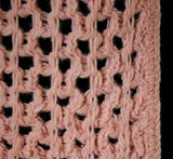 Size 2 Pink Vest - Gypsy Style Rose Pink Honeycomb Knit Tunic Vest - XS - Spring - Fall - Open Front - Deadstock - Bust 34 - 38088-1