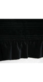 Size 6 Steampunk Victorian Inspired 60s Black Velveteen Dress Set - Top & Maxi Skirt - Ankle Length - 1960s Romantic - Waist 26 - 39890-1