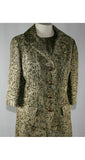 Size 6 Metallic Evening Suit - Stunning 1960s Gold Brocade Suit Ensemble - Small 60s Formal - Dynasty Hong Kong - Waist 26 - 38887-1