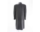 Men's Cashmere Overcoat - Nino Cerruti Coat - Large to XL - Handsome 1980s Mens Outerwear - Heavy Gray Cashmere & Wool Blend - Chest 48
