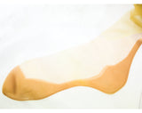 3 Pairs Seamed Cuban Heel Stockings - 1940s 50s Hosiery - Golden Honey Taupe Hue - Size 9 15 Denier - Three Evening Sheer Sets - Melrose NIB